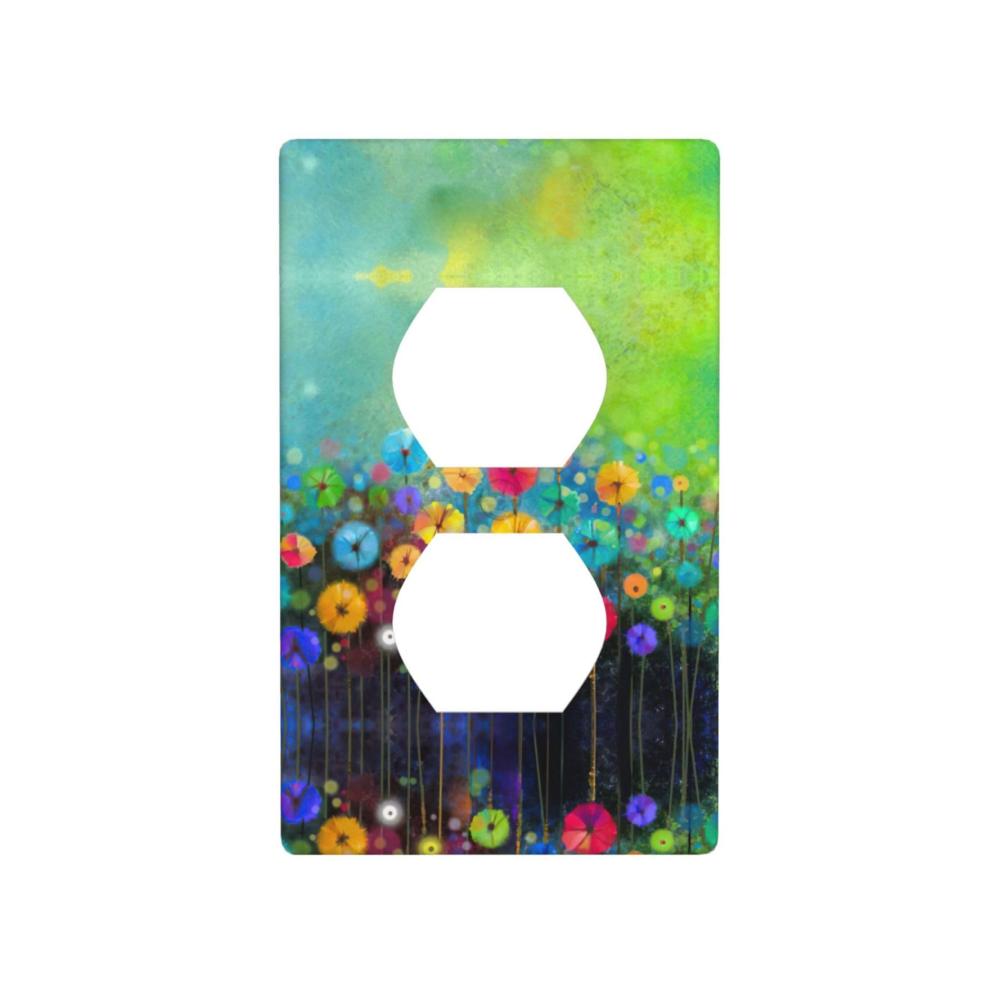 Bunte Blumen im Abstrakten Stil