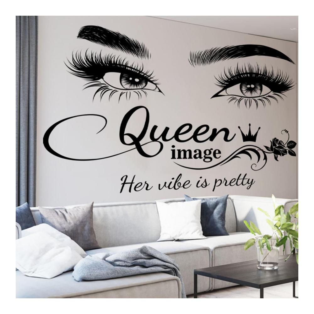 Eyelash Wandtattoo für Schlafzimmer